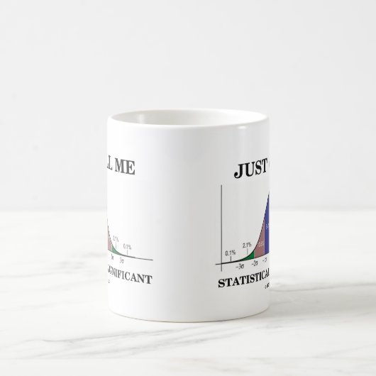 ちょうど私を重要統計的に電話して下さい コーヒーマグカップ (中央)