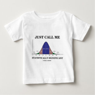 ちょうど私を重要統計的に電話して下さい ベビーTシャツ