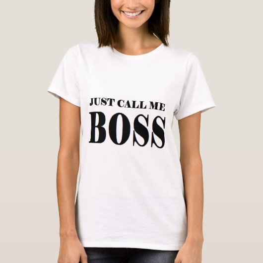 ちょうど私をBOSS.pngと電話して下さい Tシャツ (正面)