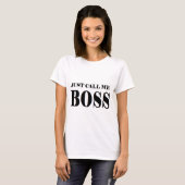 ちょうど私をBOSS.pngと電話して下さい Tシャツ (正面フル)
