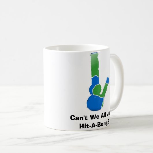 ちょうど私達はすべて衝突鳴ってはいけませんか。 コーヒーマグカップ (正面右)