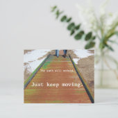 ちょうど移動を保って下さい ポストカード (スタンド正面)