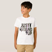 ちょうど立って下さい Tシャツ (正面フル)