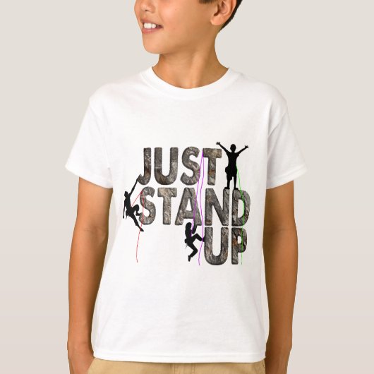 ちょうど立って下さい Tシャツ (正面)