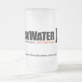 "ちょうど純粋な石"のロゴの飲み物用品 フロストグラスビールジョッキ (中央)