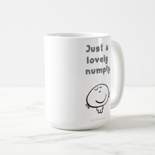 ちょうど美しいnumpty。 コーヒーマグカップ (正面右)