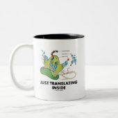 ちょうど翻訳します内部(蛋白質の統合)を ツートーンマグカップ (左)