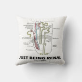 ちょうど腎臓です(腎臓のNephronの腎臓のユーモア) クッション (裏面)