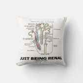 ちょうど腎臓です(腎臓のNephronの腎臓のユーモア) クッション (正面)