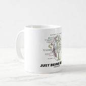 ちょうど腎臓です(腎臓Nephron) コーヒーマグカップ (正面左)