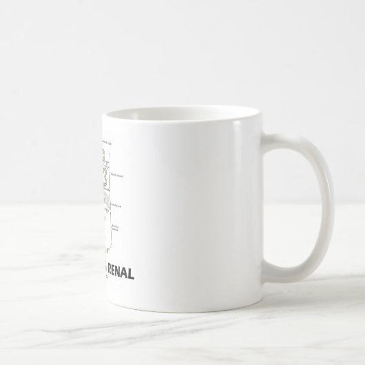 ちょうど腎臓です(腎臓Nephron) コーヒーマグカップ (右)