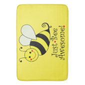ちょうど蜂の素晴らしく黄色いのまわりに バスマット (正面縦)