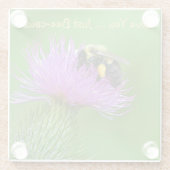 ちょうど蜂原因愛して下さい ガラスコースター (裏面)