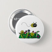 ちょうど蜂 缶バッジ (正面&裏面)