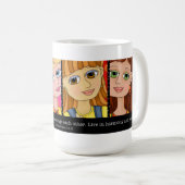 "ちょうど蜂「n私女の子"の聖なる書物、経典のコーヒー・マグ コーヒーマグカップ (正面右)