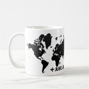 ちょうど行って下さい。 世界地図のコーヒー・マグ コーヒーマグカップ
