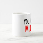 ちょうど襲われて得ました! Official Companyのマグ コーヒーマグカップ (中央)