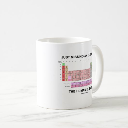 ちょうど要素に…人間要素を恋しく思います コーヒーマグカップ (正面右)