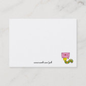 ちょうど言いたいと思いました… (2個のエンドウ豆) 名刺 (裏面)