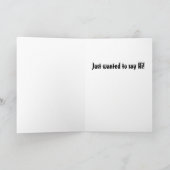 ちょうど言うためこんにちは カード (内部)