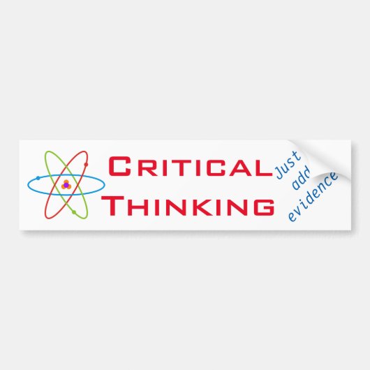 ちょうど証拠を加えて下さい! バンパーステッカー (正面)