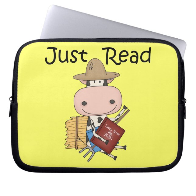 ちょうど読書 ラップトップスリーブ (正面)