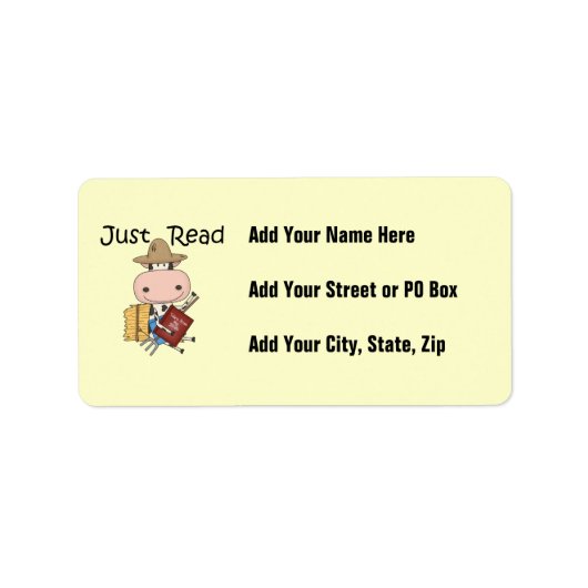 ちょうど読書 ラベル (正面)