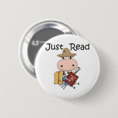 ちょうど読書 缶バッジ (正面&裏面)