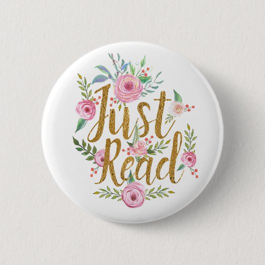 ちょうど読書 缶バッジ (正面)