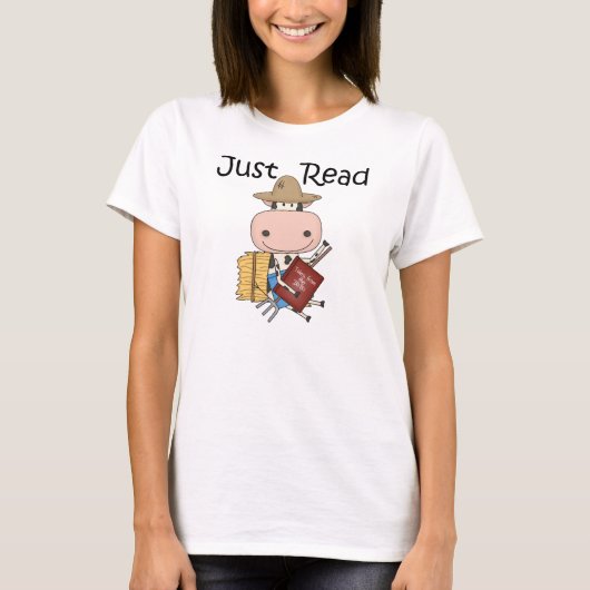 ちょうど読書 Tシャツ (正面)