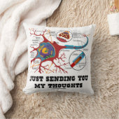 ちょうど送ります私の思考(ニューロン/シナプス)を クッション (ブランケット)