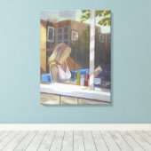 ちょうど通り過ぎる キャンバスプリント (インサイチュ (ウッドフロア))