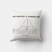 ちょうど過します正常な日(鐘のカーブのユーモア)を クッション (裏面)