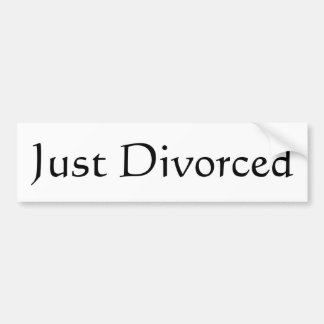 ちょうど離婚される バンパーステッカー