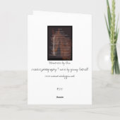 ちょうど馬の挨拶状 カード (裏面)