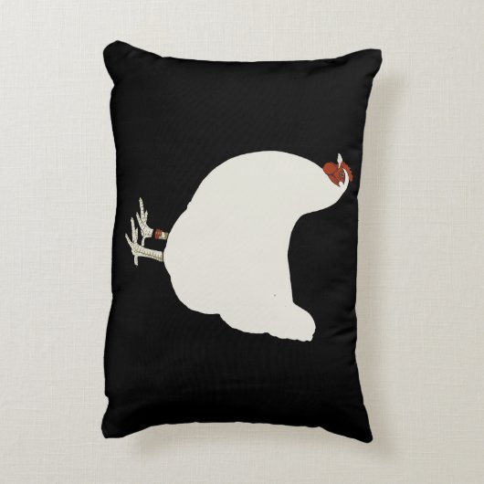 ちょうど鶏のための事を、それありますすべてが…得ました アクセントクッション (裏面(縦))