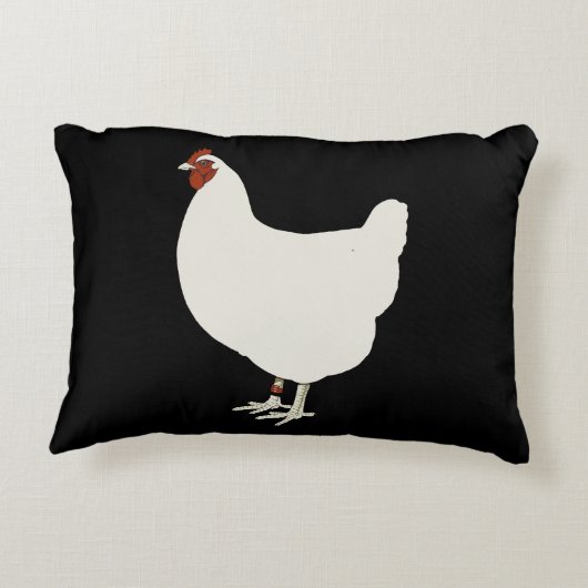 ちょうど鶏のための事を、それありますすべてが…得ました アクセントクッション (裏面)