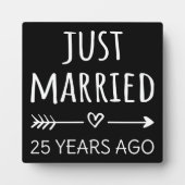 ちょうど２５年前に結婚したんだ フォトプラーク (正面)