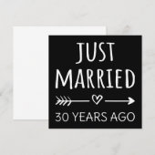 ちょうど３０年前に結婚したんだ 招待状 (正面/裏面)