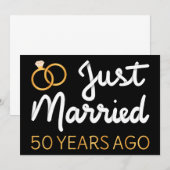 ちょうど５０年前に結婚しました IV 招待状 (正面/裏面)