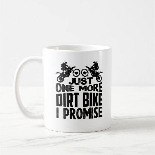 ちょうど1つのより多くの土のバイクのマグ コーヒーマグカップ (左)