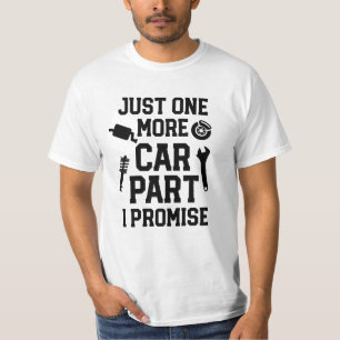 ちょうど1より多くの車の部品私はワイシャツにおもしろいなメンズを約束 Tシャツ