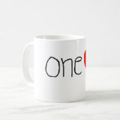 ちょうど1ハート! カスタムなコーヒー・マグ!! コーヒーマグカップ (正面左)