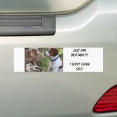 ちょうど1ブリッタニーか。!か。私は!そう考えません!! バンパーステッカー (車上)