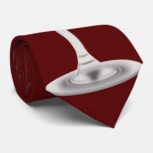 ちょうど1本の赤い赤ワインのタイ ネクタイ (ロール)