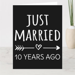 ちょうど10年前に結婚しました カード