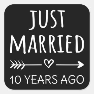 ちょうど10年前に結婚しました スクエアシール