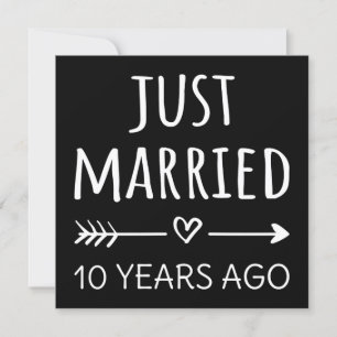 ちょうど10年前に結婚しました 招待状