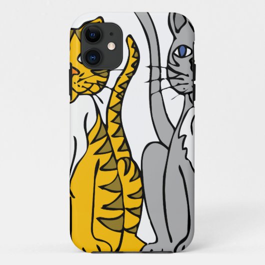 ちょうど2匹の無実猫… Case-Mate iPhoneケース (裏面)