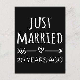 ちょうど20年前に結婚しました I ポストカード